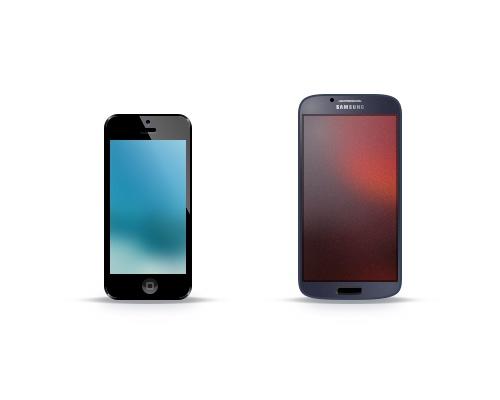 iPhone5/GalaxyS4_Mpckup手机模型－uikit.me