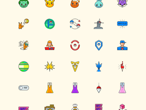 100个口袋妖怪icons－uikit.me