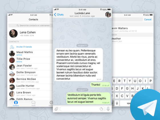 Telegram iOS UI Kit －uikit.me